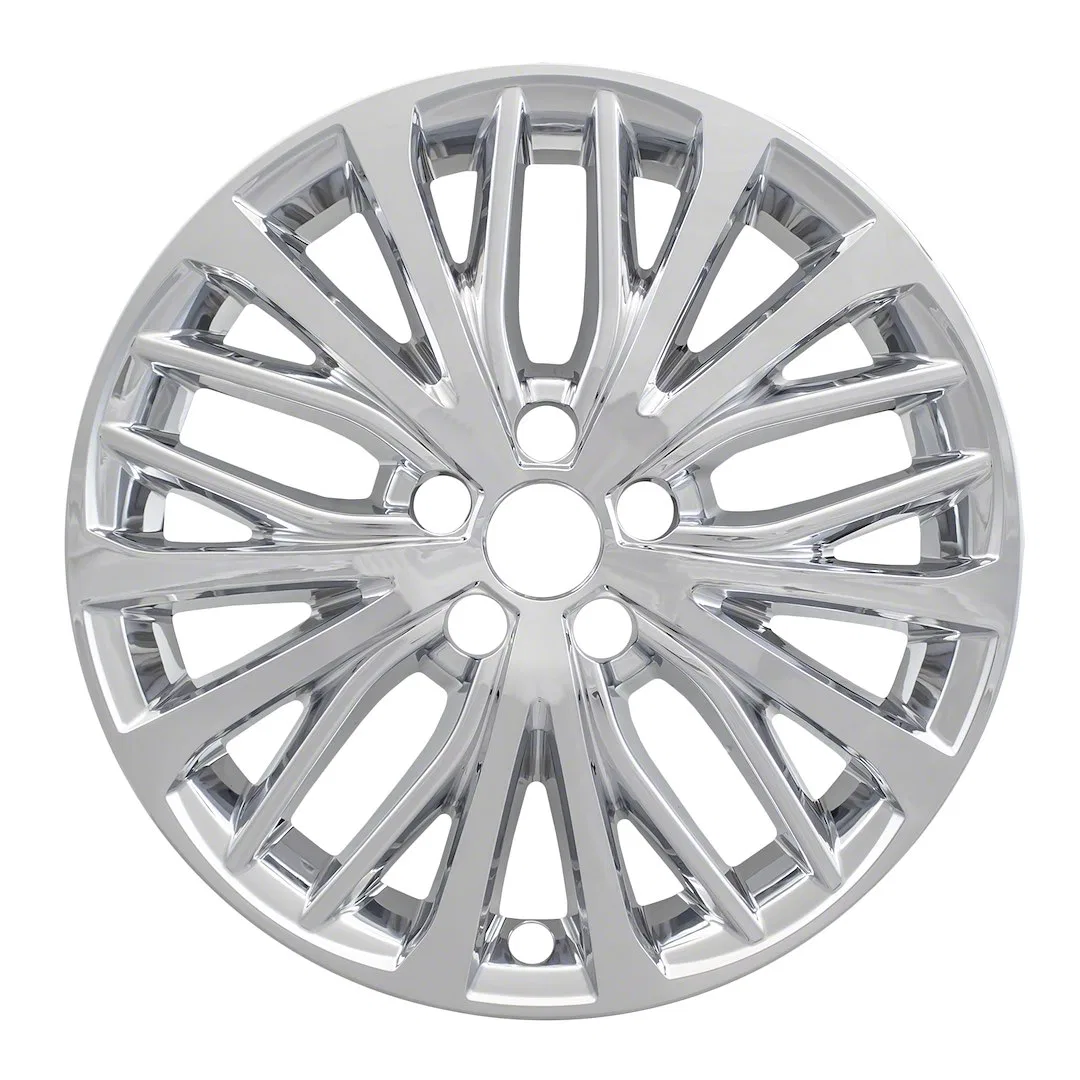 IWCIMP428X – COAST2COAST Wheel Skin, 18 Inch 10 Split Spokes Snap-On Plated Chrome ABS Plastic Set Of 4